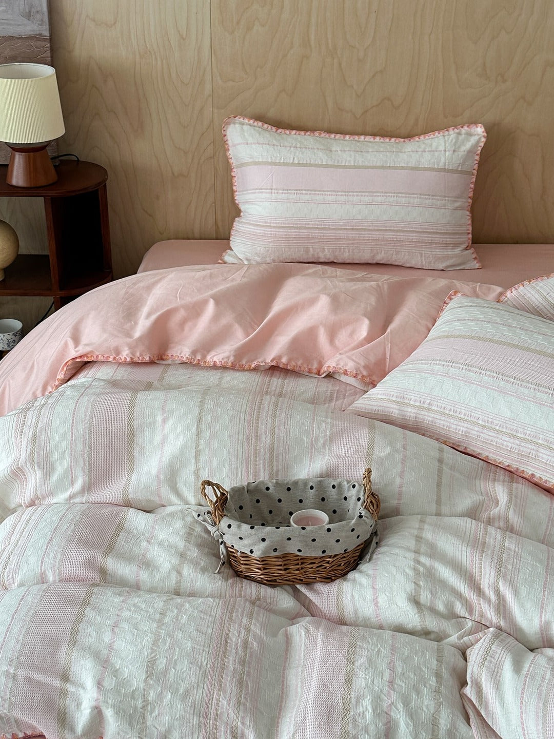 Bow and Star Cotton Jacquard Duvet Cover Set original reference image 13