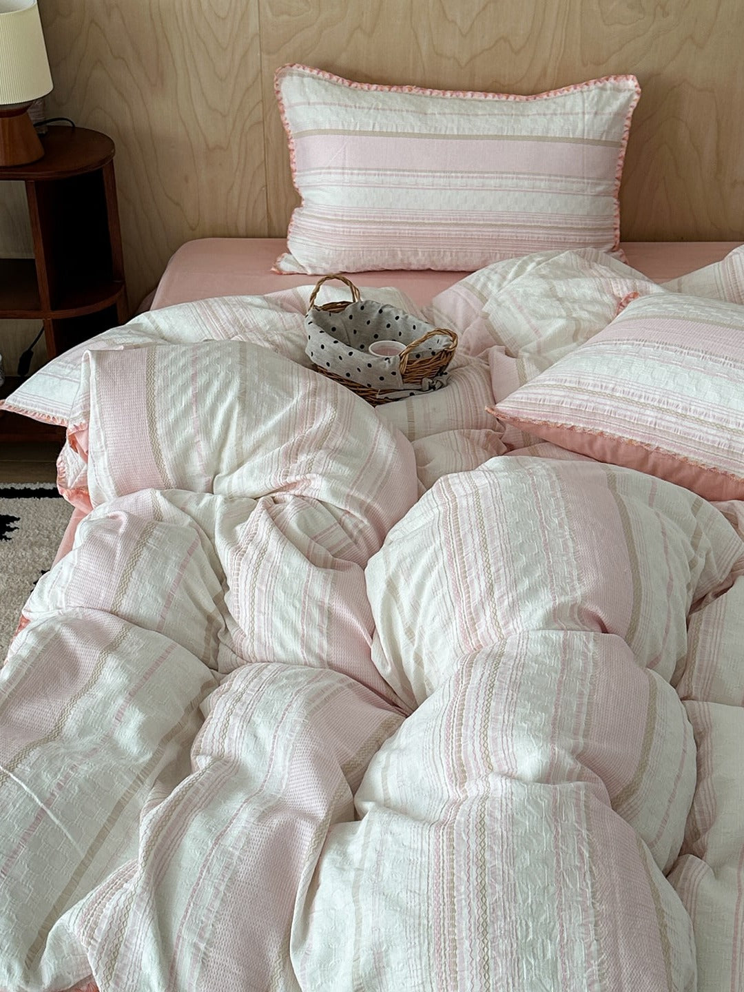 Bow and Star Cotton Jacquard Duvet Cover Set original reference image 15