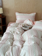 Bow and Star Cotton Jacquard Duvet Cover Set original reference image 16