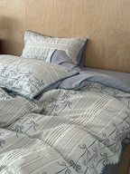 Bow and Star Cotton Jacquard Duvet Cover Set original reference image 21