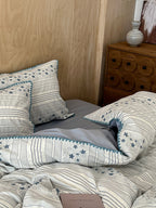 Bow and Star Cotton Jacquard Duvet Cover Set original reference image 28