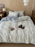 Bow and Star Cotton Jacquard Duvet Cover Set original reference image 30