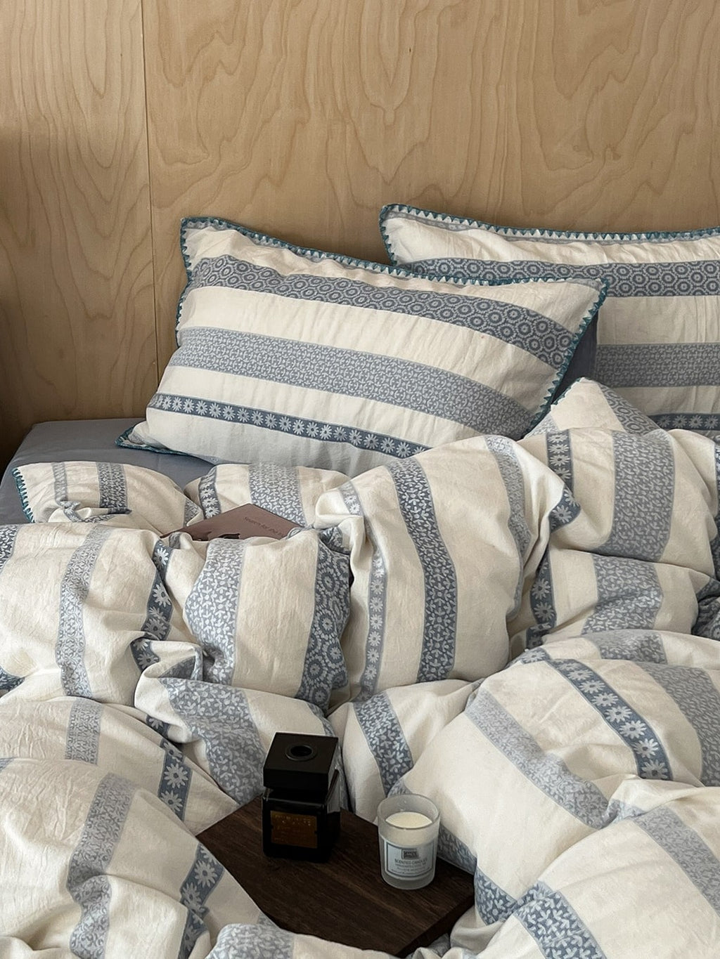 Bow and Star Cotton Jacquard Duvet Cover Set original reference image 34