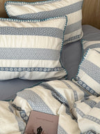 Bow and Star Cotton Jacquard Duvet Cover Set original reference image 35