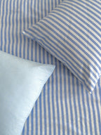 Breeze Stripe Washed Cotton Duvet Cover original reference image 7