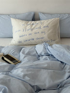 Breezy Stripe Washed Cotton Duvet Cover Set original reference image 3