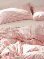 Bubble Pink Stripes Bedding Set