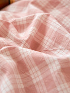 Campus Check Washed Cotton Duvet Cover original reference image 9