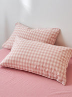 Campus Check Washed Cotton Duvet Cover original reference image 11