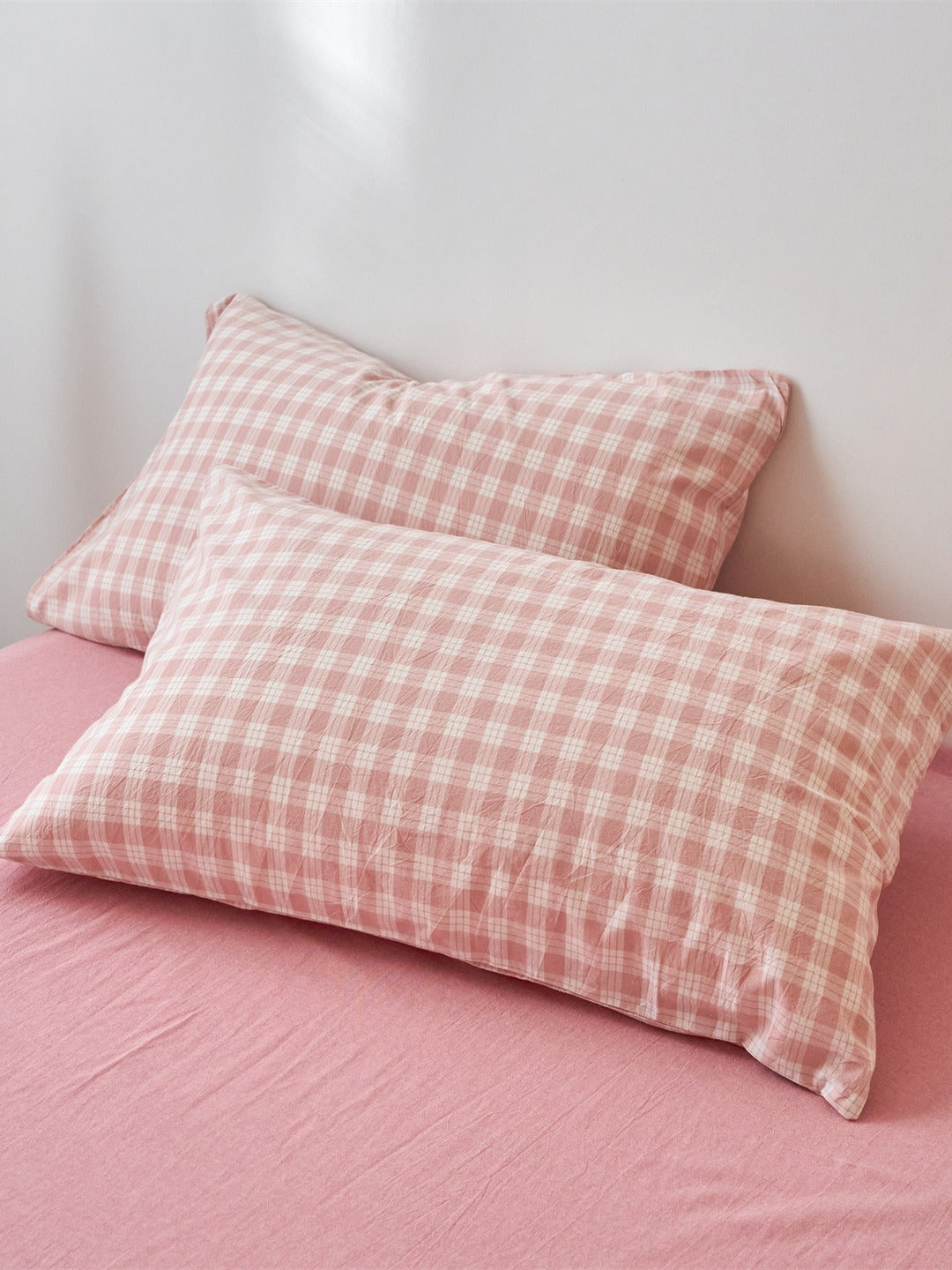 Campus Check Washed Cotton Duvet Cover original reference image 11