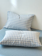 Campus Check Washed Cotton Duvet Cover original reference image 14