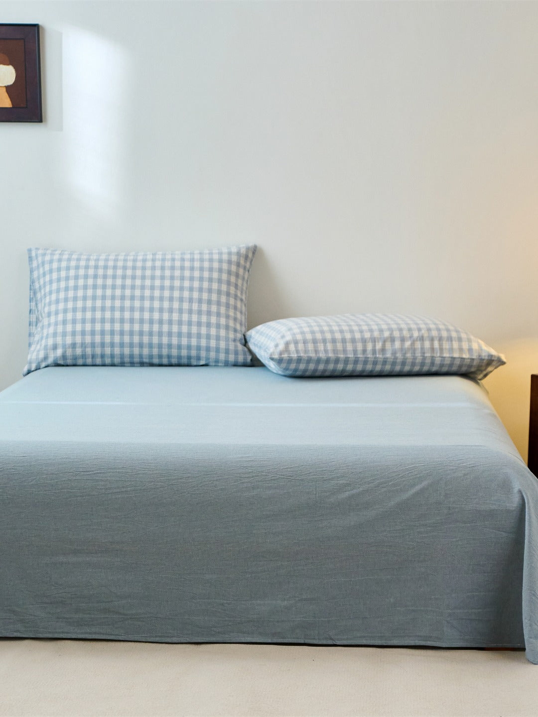Campus Check Washed Cotton Duvet Cover original reference image 17