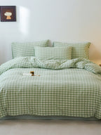 Campus Check Washed Cotton Duvet Cover original reference image 21