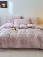 Campus Check Washed Cotton Duvet Cover original reference image 25