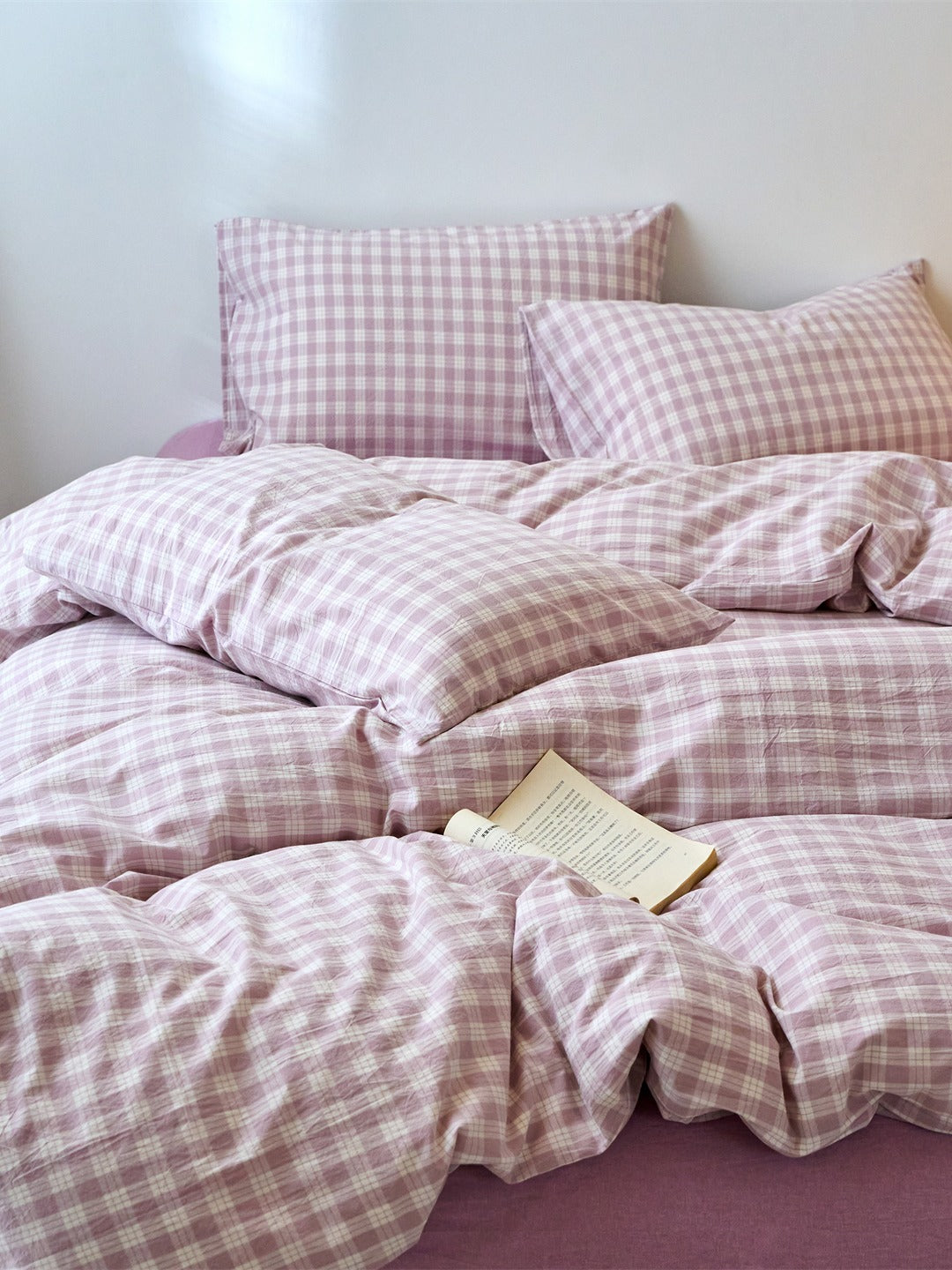 Campus Check Washed Cotton Duvet Cover original reference image 30