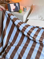 Candy Stripe Double-Layer Plush Throw Blanket original reference image 9