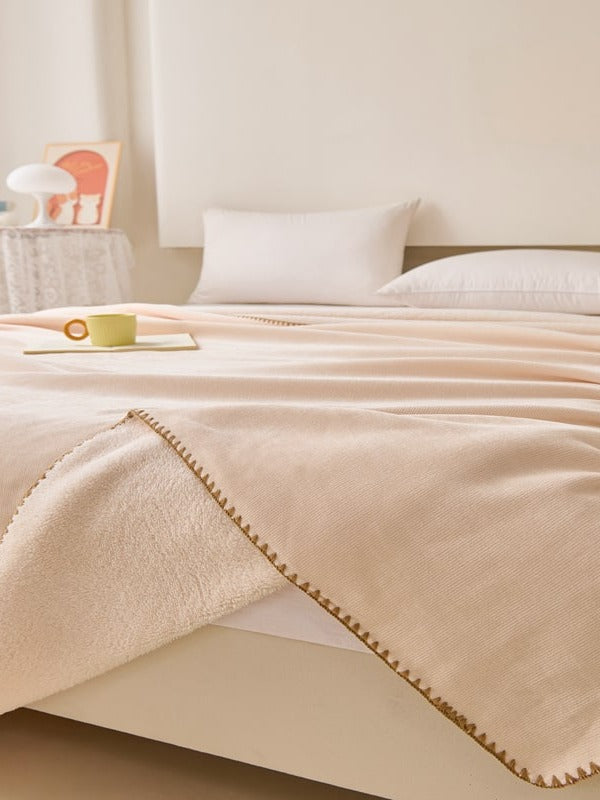 Chenille Edge Plush Throw Blanket original reference image 9