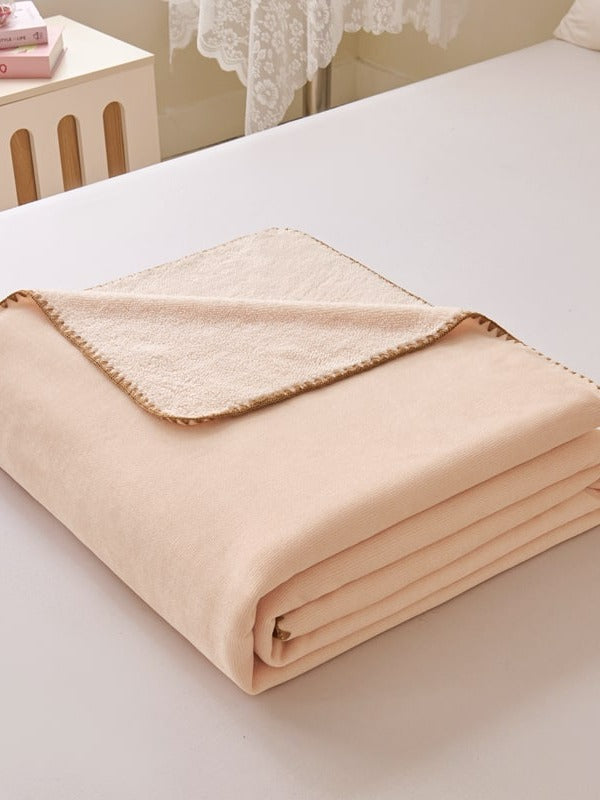Chenille Edge Plush Throw Blanket original reference image 12