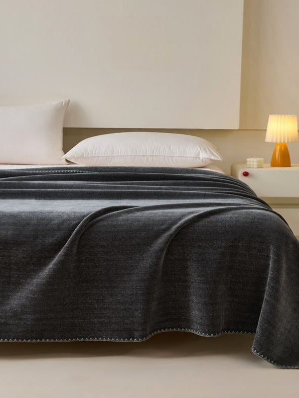 Chenille Edge Plush Throw Blanket original reference image 14