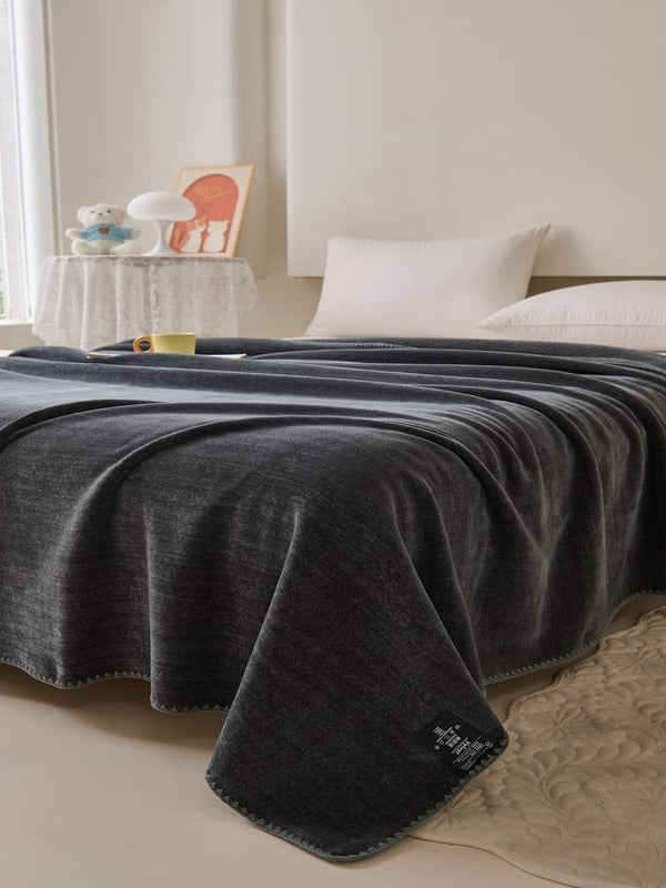 Chenille Edge Plush Throw Blanket original reference image 15