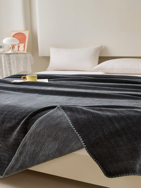 Chenille Edge Plush Throw Blanket original reference image 17
