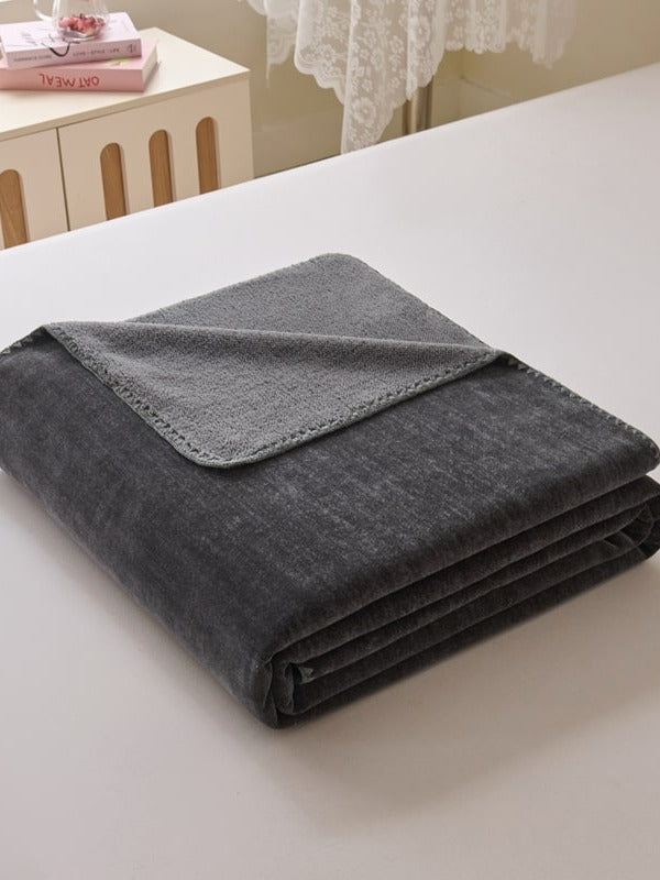 Chenille Edge Plush Throw Blanket original reference image 18