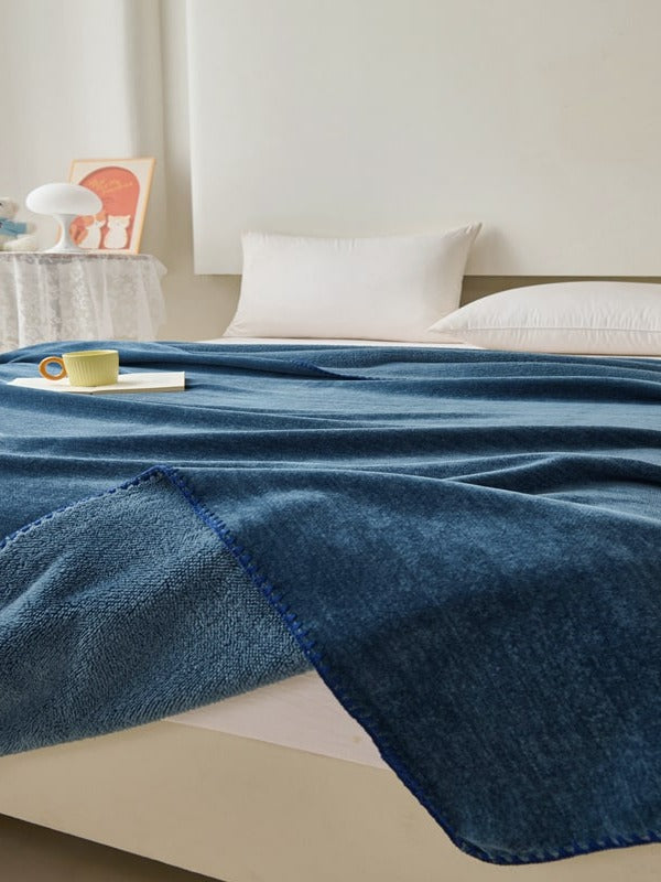 Chenille Edge Plush Throw Blanket original reference image 21