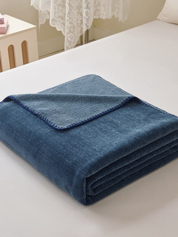 Chenille Edge Plush Throw Blanket original reference image 24