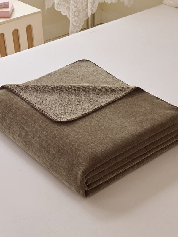Chenille Edge Plush Throw Blanket original reference image 36