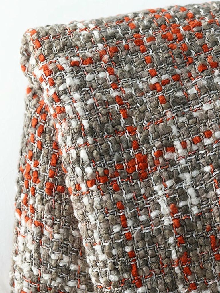 Chunky Knit Blanket With Tassels - Red