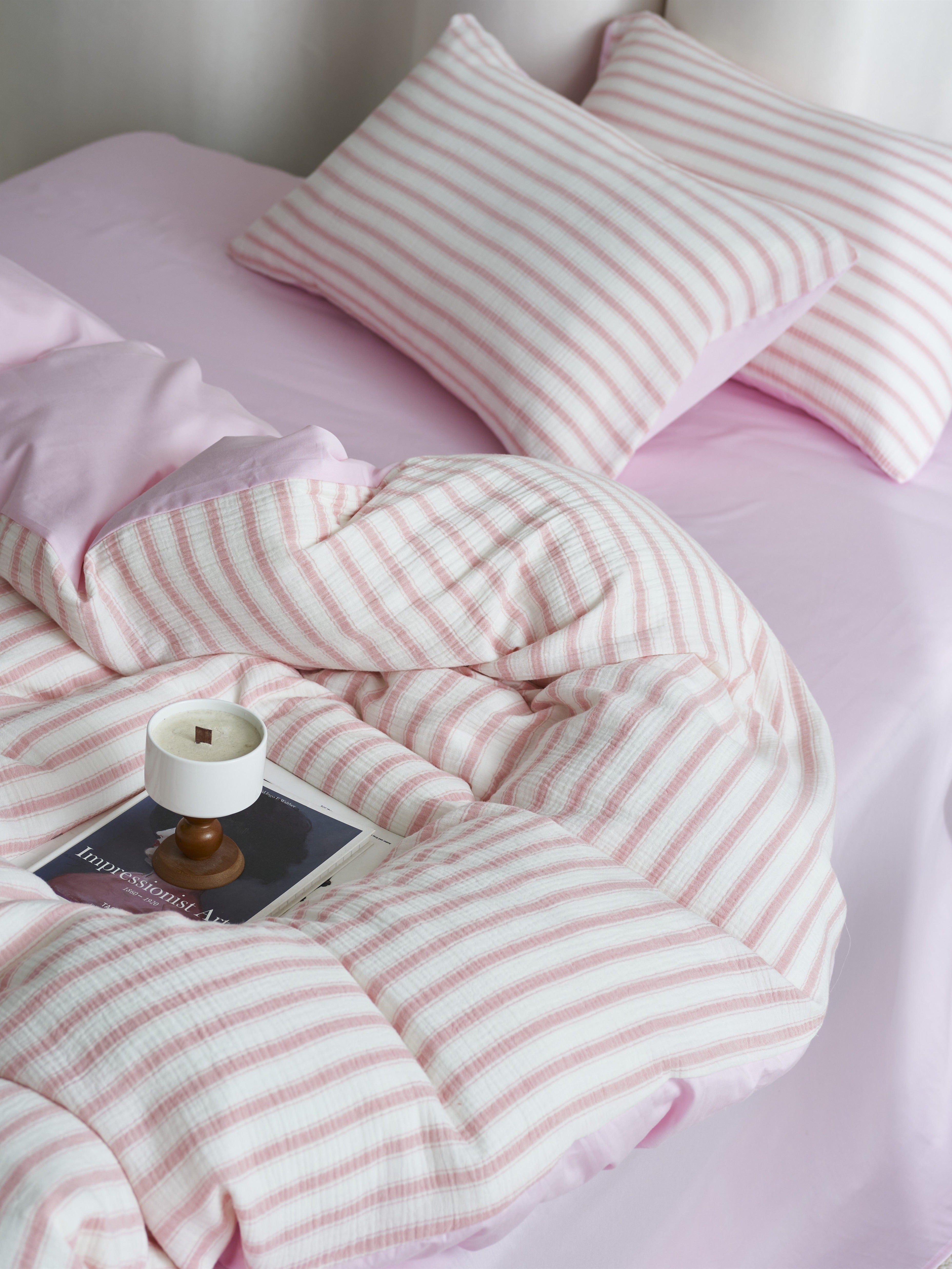 Cloud Crinkle Cotton Muslin Duvet Cover original reference image 2