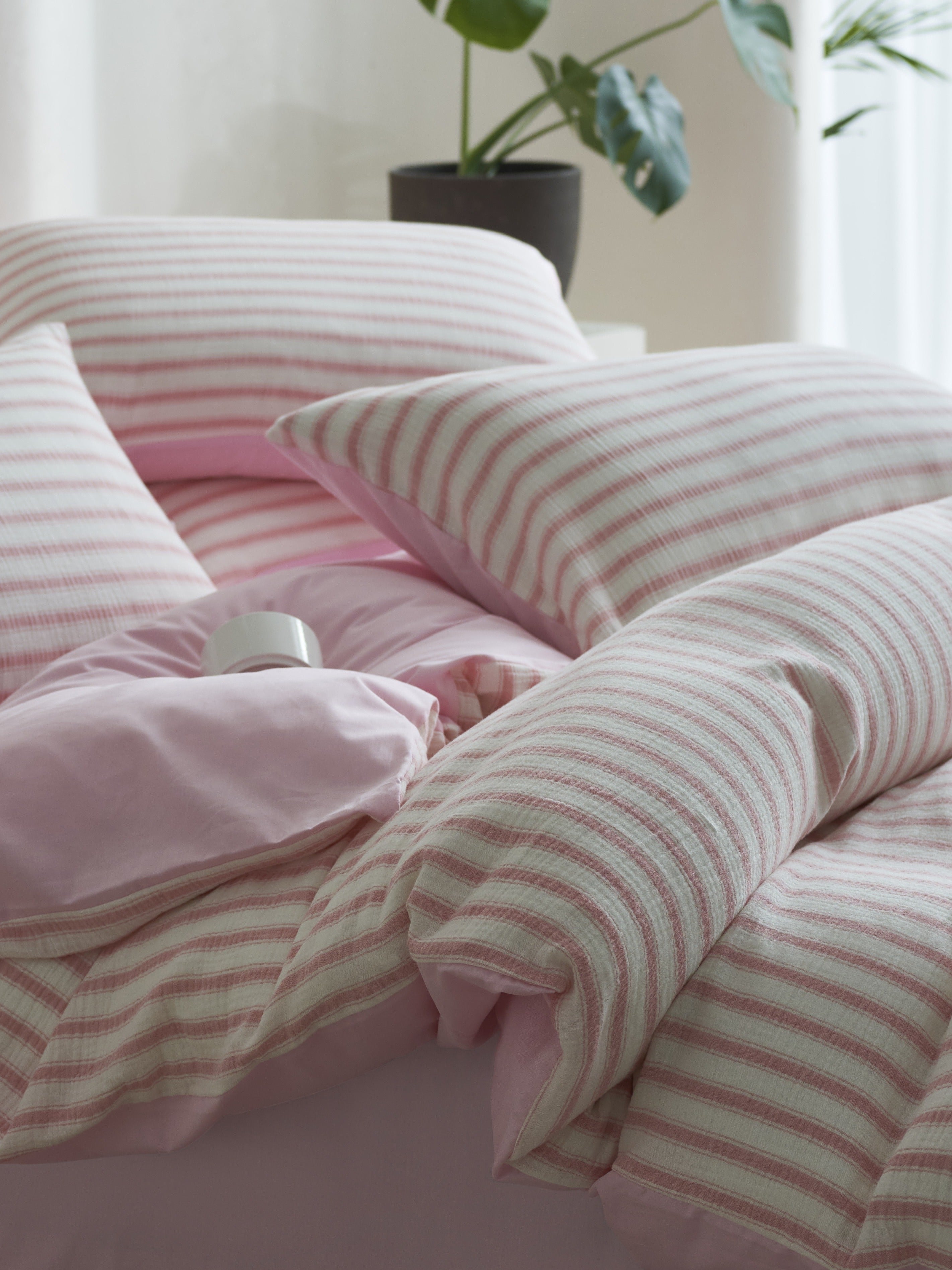 Cloud Crinkle Cotton Muslin Duvet Cover original reference image 3