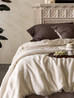 Cloud Linen Silk Blend Comforter - Ivory Mist original reference image 3