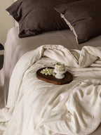 Cloud Linen Silk Blend Comforter - Ivory Mist original reference image 5