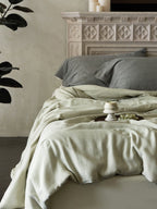 Cloud Linen Silk Blend Comforter - Sage Whisper original reference image 2