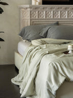 Cloud Linen Silk Blend Comforter - Sage Whisper original reference image 3