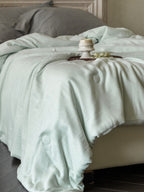 Cloud Linen Silk Blend Comforter - Seafoam Veil original reference image 1