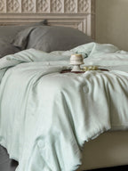 Cloud Linen Silk Blend Comforter - Seafoam Veil original reference image 4