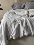 Cloud Linen Silk Blend Comforter - Silver Cloud original reference image 1