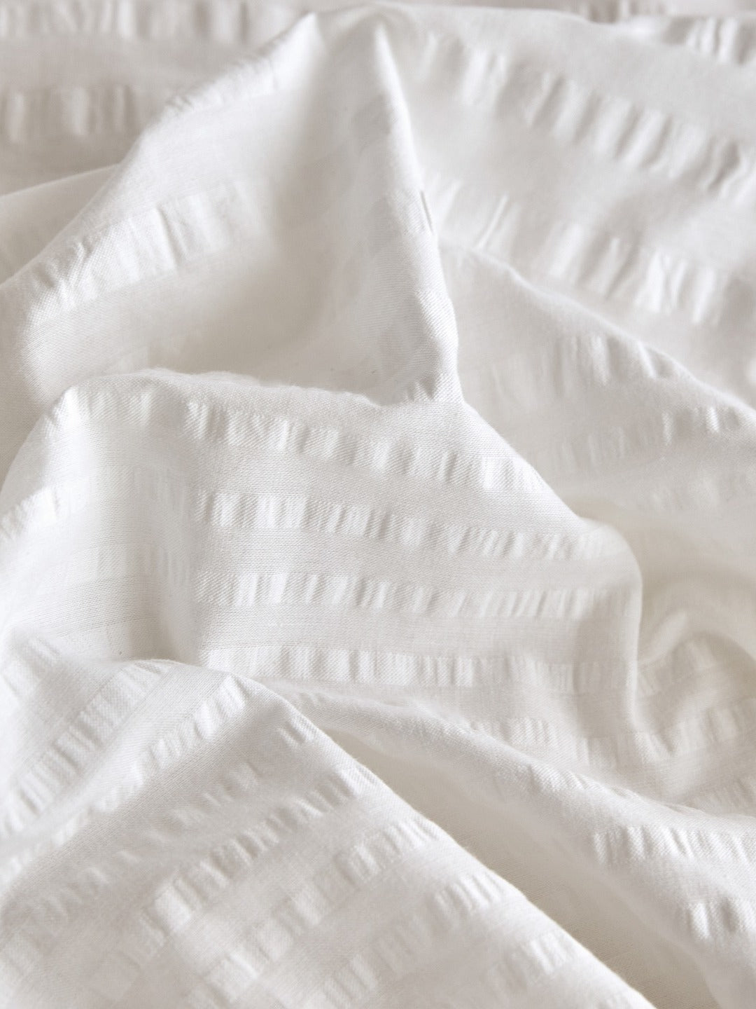 Cloud Ripple Cotton Seersucker Duvet Cover original reference image 4