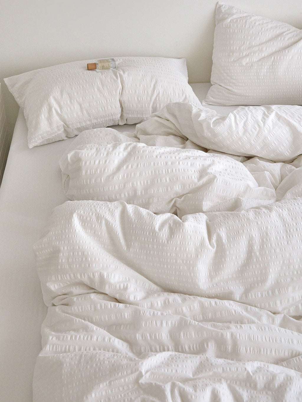 Cloud Ripple Cotton Seersucker Duvet Cover original reference image 7