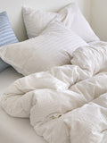 Cloud Ripple Cotton Seersucker Duvet Cover original reference image 8