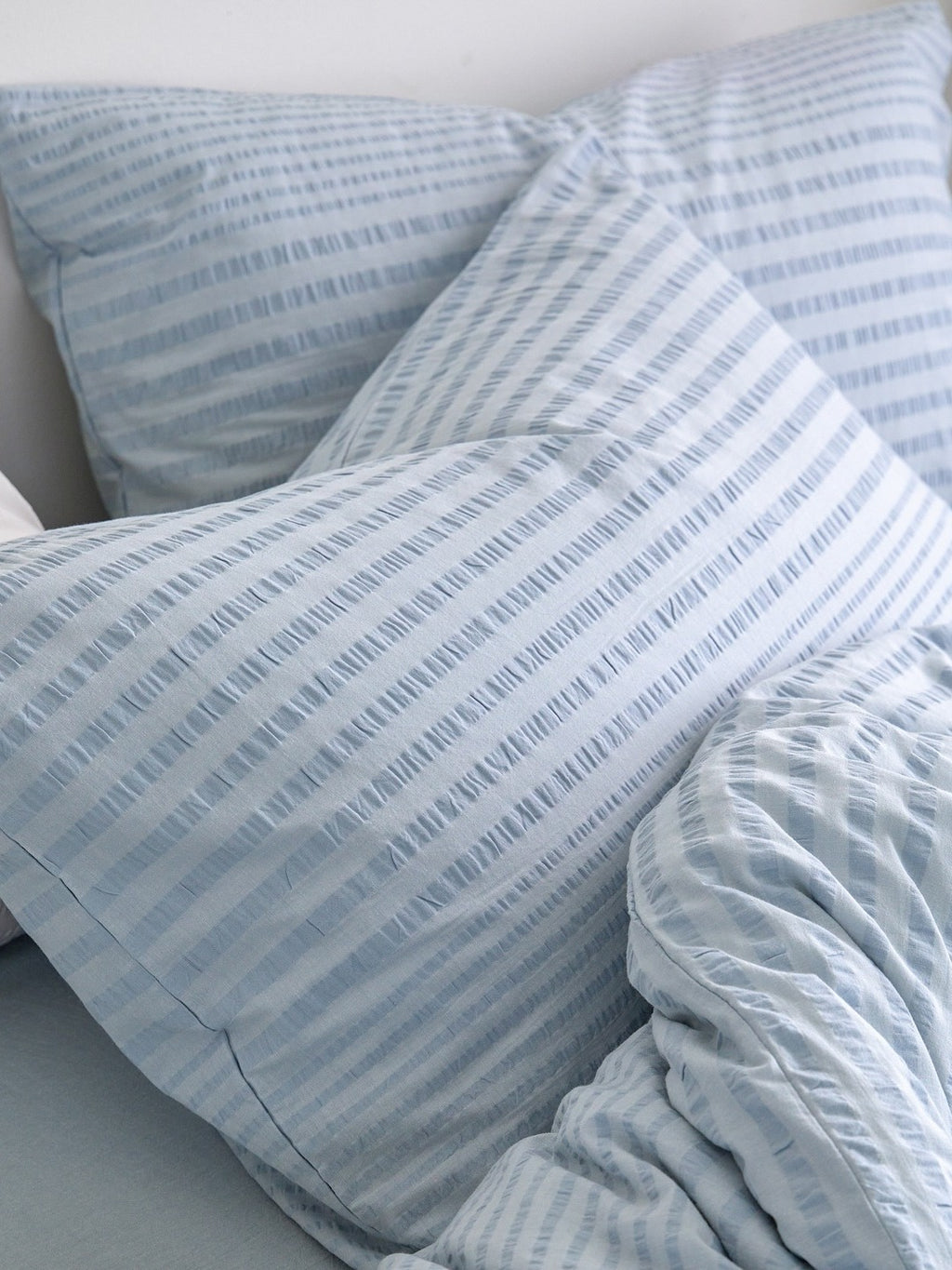 Cloud Ripple Cotton Seersucker Duvet Cover original reference image 20