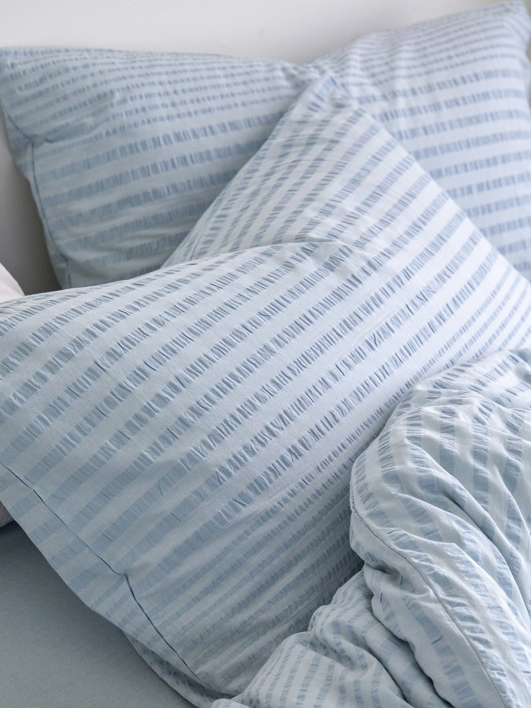 Cloud Ripple Cotton Seersucker Duvet Cover original reference image 20