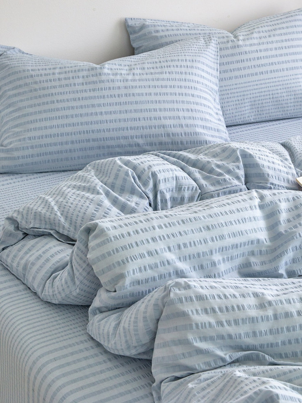 Cloud Ripple Cotton Seersucker Duvet Cover original reference image 21