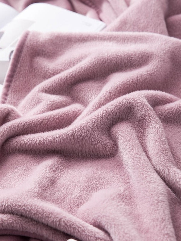 Cloudsoft Solid Plush Throw Blanket original reference image 16
