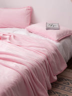 Cloudsoft Solid Plush Throw Blanket original reference image 21