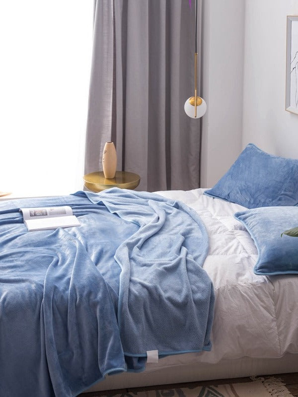Cloudsoft Solid Plush Throw Blanket original reference image 50