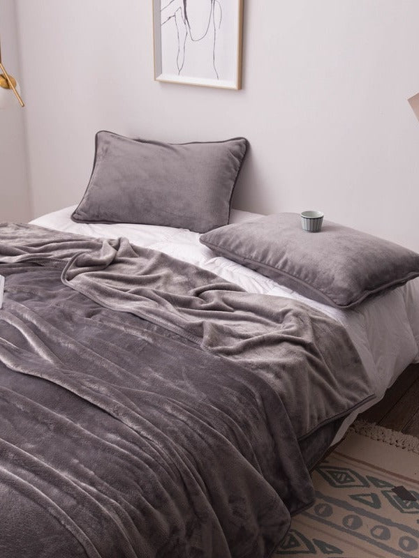 Cloudsoft Solid Plush Throw Blanket original reference image 55
