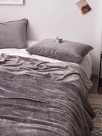 Cloudsoft Solid Plush Throw Blanket original reference image 58